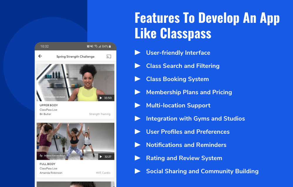 Develop an App Like ClassPass