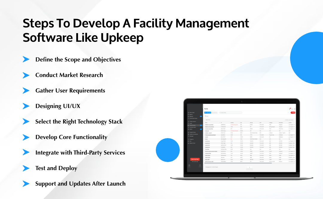 Steps To Develop a Facility Management Software like UpKeep