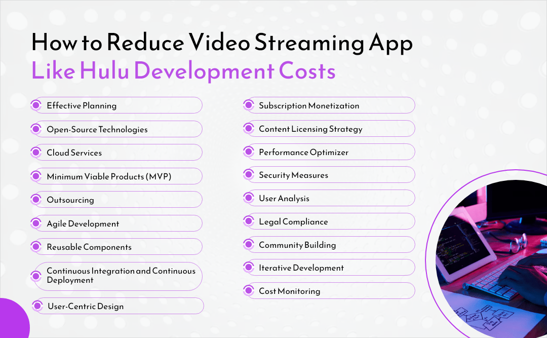 How to Reduce Video Streaming App Like Hulu Development Costs?