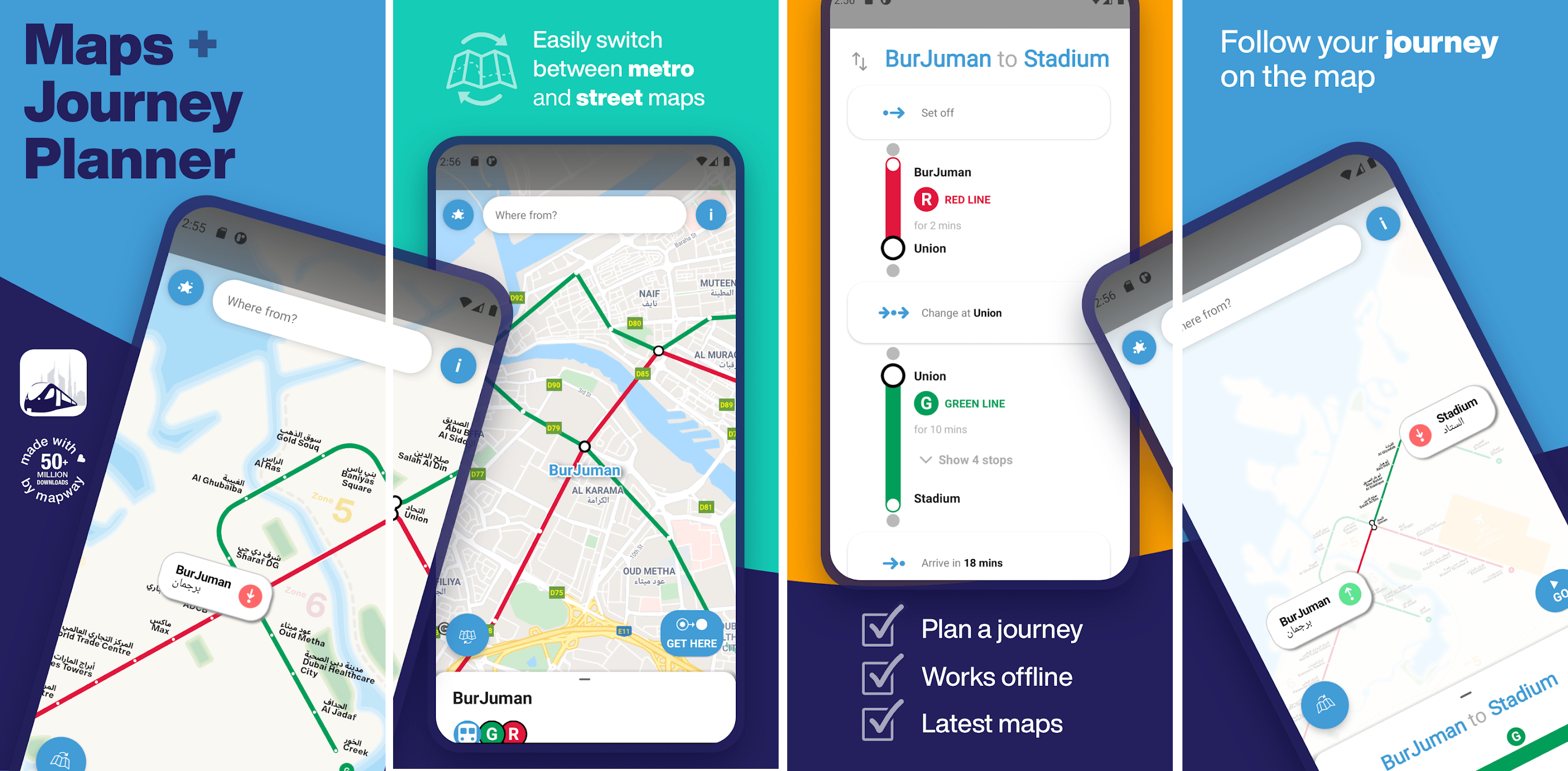 Dubai metro map app