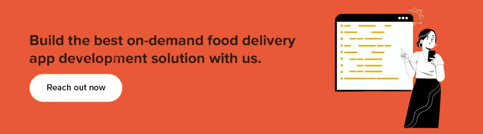 Develop an app like Menulog- CTA